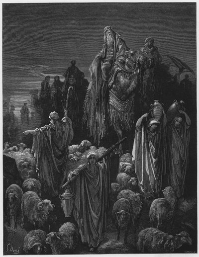 ギュスターヴ・ドール聖書：ジェイコブはエジプトに行く 作： Gustave Dore